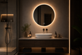 Miroir LED Rond – Éclairage Moderne & Ambiance Personnalisable